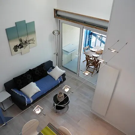 Avec Terrasse, Parking Et Vue Sur Port A - Fr-1-413-130 * Капбретон